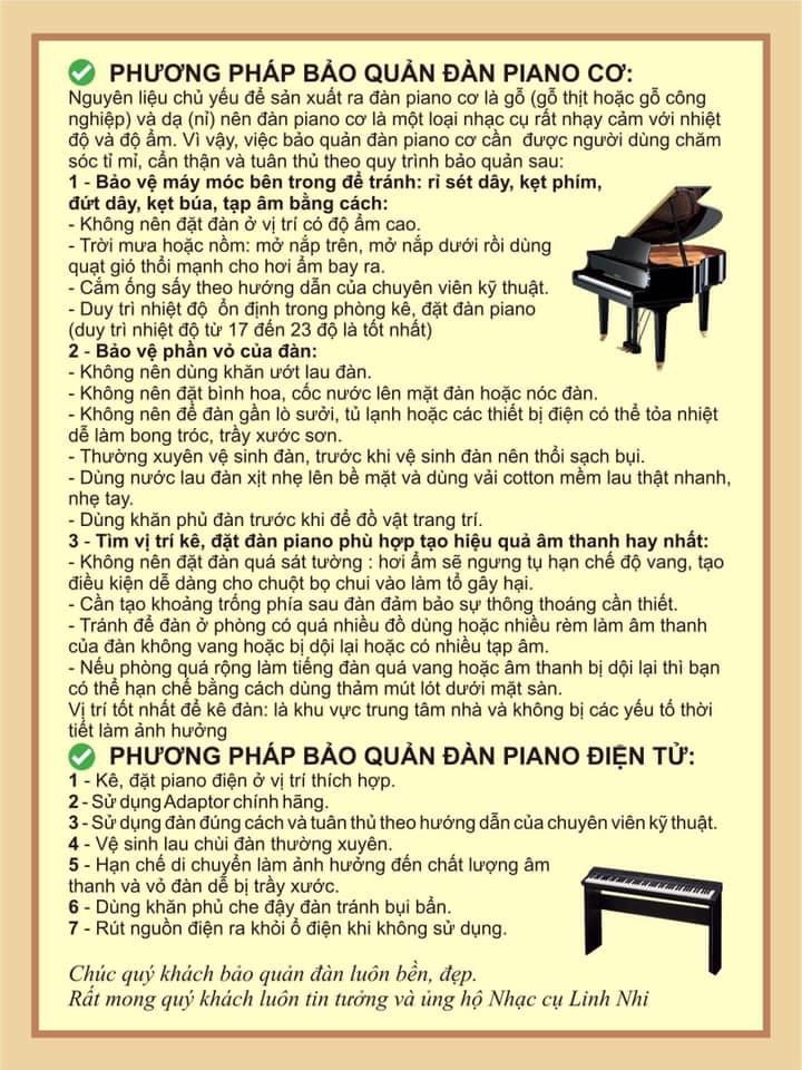 Cách bảo quản đàn piano cơ